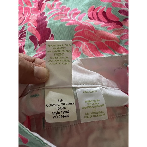 Lilly Pulitzer Chipper Shorts Womens 10 Parrot Print Summer Casual Preppy Resort - Picture 7 of 11